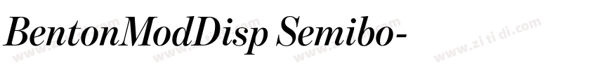 BentonModDisp Semibo字体转换
